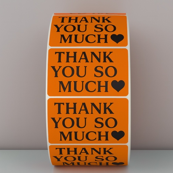 Thank You So Much Stickers – Heart Labels for Small Business Packaging Orders - Picture 10 of 11